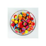 yfhobi 25 gram - 12 mm Karışık Renkli Böğürtlen Plastik Boncuk (25 gram - 38-40 Adet Arası)