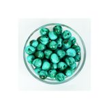 yfhobi 25 gram - 13 mm Firuze Desen Düzensiz Plastik Boncuk (25 gram - 23-24 Adet Arası)
