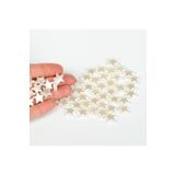 yfhobi 25 Gram - 13 Mm, Krem Renk Yıldız Inci Boncuk, Lüks Barok Yıldız Inci, ( 25gr - 75-80 Adet Arası )
