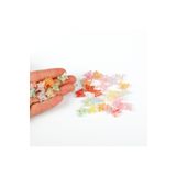 yfhobi 25 Gram - 14 mm, Janjanlı Karışık Renk Kelebek Boncuk, Kelebek Plastik Boncuk, (25 gr - 60-63 Adet)