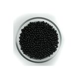 yfhobi 25 gram - 4 Mm Siyah Renk Inci Boncuk, Plastik Inci Boncuk, (500-550 ADET ARASI)