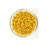 yfhobi 25 Gram- 5 mm KIRMIZI YEŞİL SARI ÇİZGİLİ DESEN CAM KUM BONCUK, TAKI YAPIM BONCUĞU, 25 gram~ 125 ADET