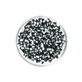 yfhobi 25 Gram - 5 mm SİYAH BEYAZ ÇİZGİLİ DESEN CAM KUM BONCUK, TAKI YAPIM BONCUĞU, (25 gram ~ 125 ADET)