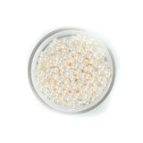 yfhobi 25 Gram - 6 Mm Krem Renk Inci Boncuk, Plastik Inci Boncuk, (205-215 Adet Arası)