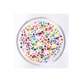 yfhobi 25 Gram- 6 Mm Küp Boncuk, Karışık Renkli Kalp Figür Plastik Boncuk 1.kalite (25 Gr- 160-165 Adet)