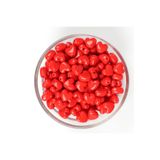 yfhobi 25 Gram, 8 Mm, Kırmızı Renk Kalp Boncuk, Plastik Takı Boncuğu, 1.kalite, (25GR : 140 ADET CİVARI)