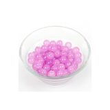 yfhobi 25 Gram- 8 mm Lila Renk Yuvarlak Cam Boncuk, 1. Kalite (25gr - 35 Adet) #53