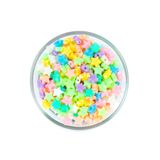 yfhobi 25 Gram - 8 Mm Pastel Karışık Renkli Yıldız Plastik Boncuk, ( 25gr - 155-160 Adet Arası )