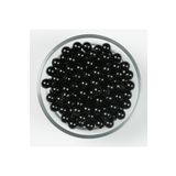 yfhobi 25 Gram - 8 Mm Siyah Renk Inci Boncuk, Plastik Inci Boncuk, (83-86 Adet Arası)