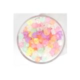 yfhobi 25 gram - 9 mm Karışık Renk Fosforlu Kalp Plastik Boncuk ( 25 gram - 90-95 Adet Arası )