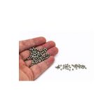 yfhobi 3 Mm Nikel Kaplama Metal Boncuk, Demir Boncuk, 10 Gram (170-190 Adet Arası )