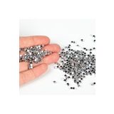 yfhobi 3 Mm Pirinç Üzeri Rodyum Kaplama Küp Boncuk, 1. Kalite Kararmaz Metal Küp Boncuk (3 GRAM ~ 26 ADET)