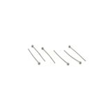 yfhobi 30 Adet - 20 mm Nikel Kaplama Top Başlı Düz Takı Çivisi, Bijuteri Top Başlı Iğne (Tel: 0.50mm)