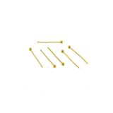yfhobi 30 Adet - 20 mm Sarı Kaplama Top Başlı Düz Takı Çivisi, Bijuteri Top Başlı Iğne (Tel: 0.50mm)