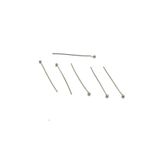 yfhobi 30 Adet - 30 mm Nikel Kaplama Top Başlı Düz Takı Çivisi, Bijuteri Top Başlı Iğne (Tel: 0.50mm)