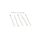 yfhobi 30 Adet - 40 mm Nikel Kaplama Top Başlı Düz Takı Çivisi, Bijuteri Top Başlı Iğne (Tel: 0.50mm)
