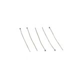 yfhobi 30 Adet - 50 mm Nikel Kaplama Top Başlı Düz Takı Çivisi, Bijuteri Top Başlı Iğne (Tel: 0.50mm)