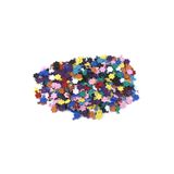 yfhobi 5 Gram - 10x7 Mm Çiçek Desenli Renkli Metal Pul, Takı Malzemesi, Pirinç Pul, (33-35 Adet Civarı)