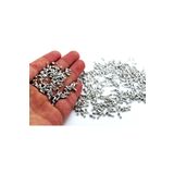 yfhobi 5 Gram ( 140 -145 Adet ) - 8 Mm Nikel Kaplama Plastik Metalize Damla Boncuk, Kulplu Damla, 1.kalite