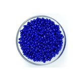 yfhobi 50 Gram- 4 Mm Parlament Mavi Renk Büyük Boy Kum Boncuk, Takı Yapım Boncuğu, (50 Gram,~ 650-700 Adet)