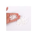 yfhobi 50 Gram- 8 Mm Yuvarlak Yarım Inci Boncuk, Beyaz Renk Yarım Inci Plastik Boncuk (50 GR- 320-340 ADET)