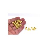 yfhobi 6 Mm Sarı Kaplama Metal Boncuk, Demir Boncuk, 10 Gram (30-35 Adet Arası )