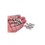 yfhobi 8 Mm Nikel Kaplama Metal Boncuk, Demir Boncuk, 10 Gram (14-15 Adet Arası )
