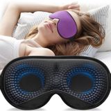 YFONG Ağırlıklı Uyku Maskesi, Kadın Erkek 3D Göz Maskesi Engelleyici Işıklar Uyku Maskesi (4,2 oz/120 g), Ayarlanabilir Kayışlı Basınç Giderici Gece Uyku Göz Maskesi, Seyahat Nap Yoga için Göz Kapağı Göz Kapağı, Mor