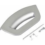 YFS Ariston Ile Uyumlu Hotpoint Indesit Fmg 722SMA - Fmg 802STK Çamaşır Makinesi Kapak Mandal Tutamağı Gri