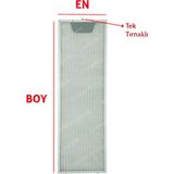 YFS Ferre Ile Uyumlu En 16,6 cm Boy 51,5 cm - Tek Tırnaklı Aspiratör Davlumbaz Metal Yağ Filtresi
