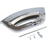 YFS Hotpoint Ariston Ile Uyumlu WMG923BXIT.C Çamaşır Makinesi Kapak Mandal Tutamağı Inox