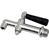 YFS Semaver Ile Uyumlu Musluk Göstergesiz, Dıştan Dişli, Contalı, Somunlu, Demir, Kazan Musluğu 11X6CM