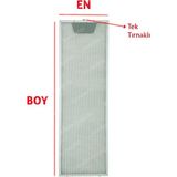 YFS White Daisy Ile Uyumlu En 16,6 cm Boy 51,5 cm - Tek Tırnaklı Aspiratör Davlumbaz Metal Yağ Filtresi