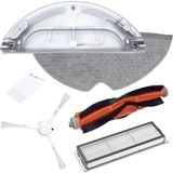 YFS Xiaomi Ile Uyumlu Vacuum Mop 1c, 2c Robot Süpürge Ana Fırça, Yan Fırça, Mop Bezi, Hepa Filtre, Su Haznesi ve Temizlik Fı - 1 Adet