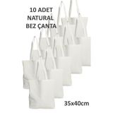 YGHome Natural Ham Bez Çanta 32x37cm 10 Adet Market Ve Taşıma Çantası PUNCH İÇİN UYGUN DEĞİLDİR Natural Çanta 35x40cm