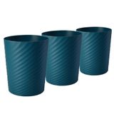 YGJT Küçük Çöp Kovası, 3'lü Paket 1,8 Galon Banyo Çöp Kovası, İnce Çöp Sepeti, Yuvarlak Çöp Kutusu, Mutfak, Yurt, Yatak Odası, Ofis, Oturma Odası, Çalışma Odası, Kompakt Alanlar için Plastik Çöp