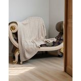 YGT Home 10 Ponpon Triko Örgülü Tv Battaniyesi Bej | 130X170 Diz Battaniyesi-Koltuk Şalı-Koltuk Dekoru - 130 x 170 cm