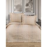 YGT Home Nope Jakarlı Çift Kişilik Yatak Örtüsü Takımı 3 Parça Krem-Kahve | Pike Takımı Bohem - Krem - Kahverengi - 250 x 260 cm