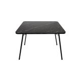 ygtsport Katlanır Masa Balkon Bahçe Kamp Masası Piknik Masası 45x60 Cm - Siyah Mermer