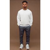 YGZ Giyim Unisex Bisiklet Yaka Oversize Şardonlu Basic Sweatshirt - 1 - Beyaz