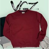 YGZ Giyim Unisex Bisiklet Yaka Oversize Şardonlu Basic Sweatshirt - XL - 1 - Bordo