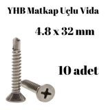 Yhb 4.8x32 mm 10 Adet Matkap Uçlu Vida