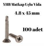 Yhb 4.8X45 mm 100'lü Paket Matkap Uçlu Vida