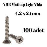 Yhb 4,2x25 mm 100'lü Paket Matkap Uçlu Vida