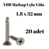 Yhb 4,8x32 mm 20'li Paket Matkap Uçlu Vida