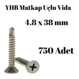 Yhb 4,8x38 mm 750'li Paket Matkap Uçlu Vida