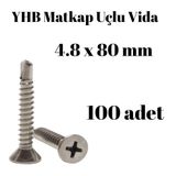 Yhb 4,8x80 mm 100'lü Paket Matkap Uçlu Vida