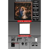 yhfoto 1 Adet 10X10 Çerçeve - İnce Çıtalı Çerçeve - 2 Renk Ahşap Siyah - Kare Çerçeve Fotoğraf Çerçevesi