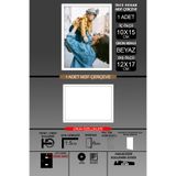 yhfoto 1 Adet 10x15 Çerçeve - İnce Çıtalı Çerçeve - Beyaz Çerçeve - 6mm Çerçeve - Fotoğraf Çerçevesi