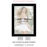 yhfoto 1 Adet 15x21 Çerçeve - A5 Çerçeve - Siyah Çerçeve - Mdf Fotoğraf Çerçeve